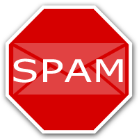 SPAM sign (referring to spam email)