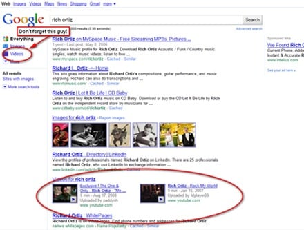 Google SERP image