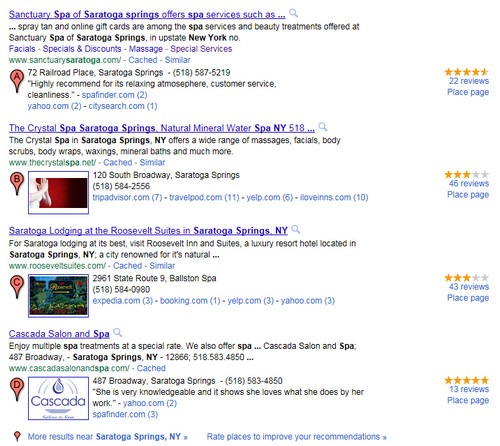 health spas saratoga springs ny search results in Google