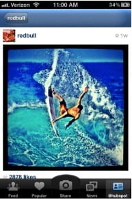 Red Bull Instagram photo