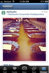 Starbucks Instagram photo