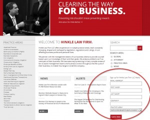 Law Firm Contact Us Web Page Screenshot