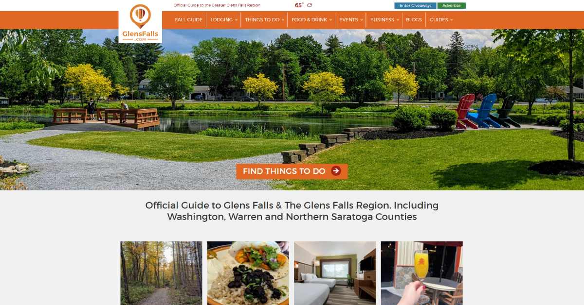 glensfalls.com home page screenshot