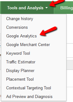 Link Google Analytics to Ads