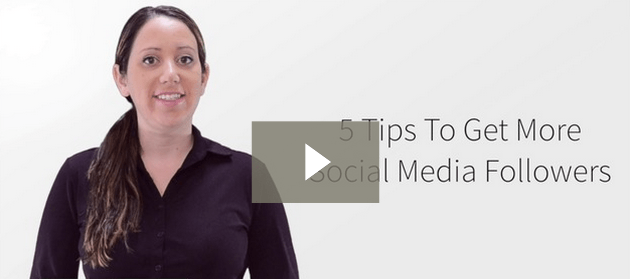 5 Tips To Get More Social Media Followers video screen shot