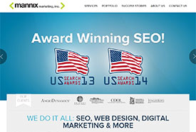 Mannix Website On Desktop