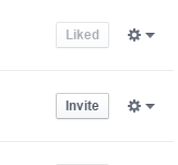 Facebook invite button