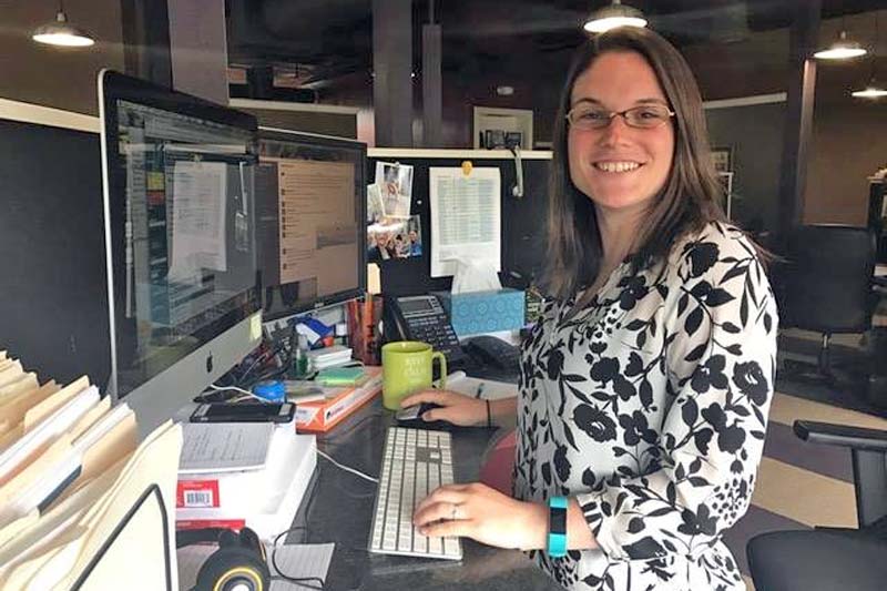 Employee Working at Computer