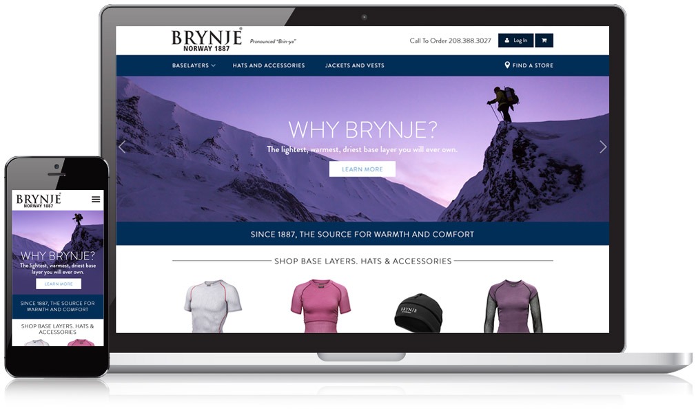 Brynje USA Responsive Website Design