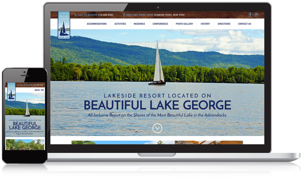 Canoe Island Responsive Website Design