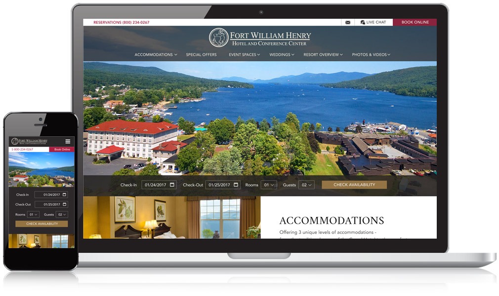 Fort William Henry Responsive Website Design