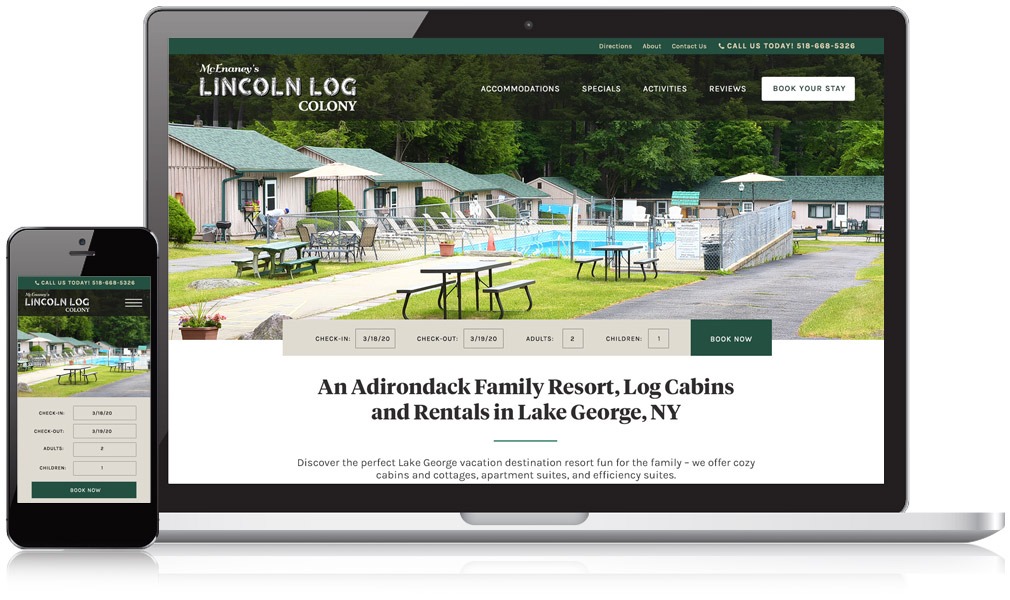 Lincoln Log Colony Responsive Website Image