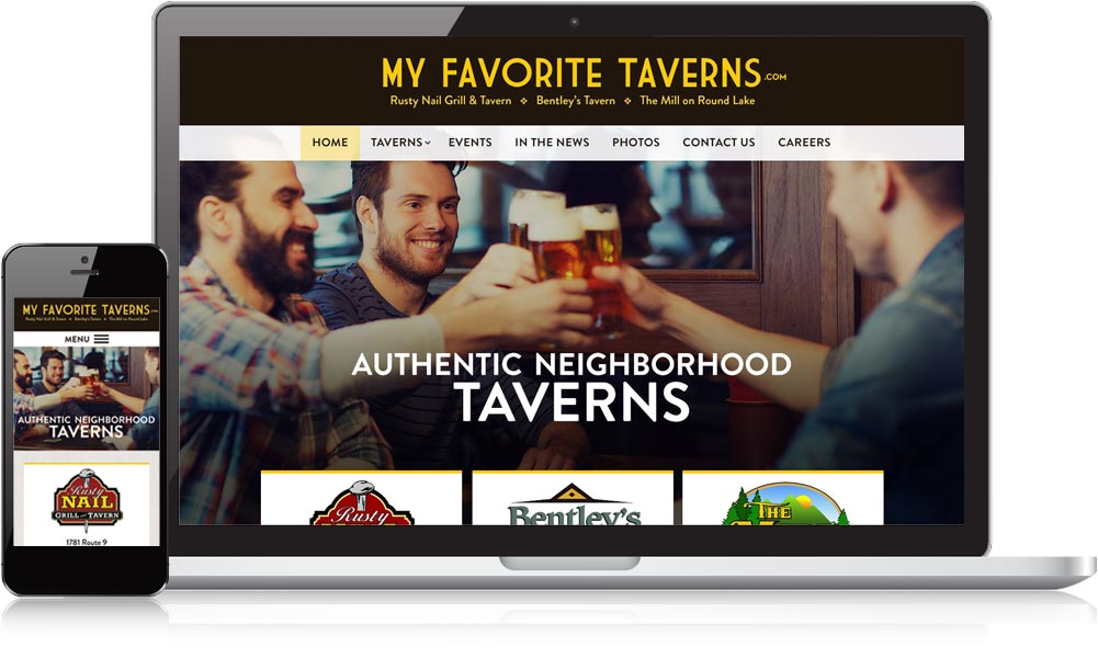 MyFavoriteTaverns.com Responsive Website Design