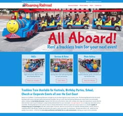 Roaming Railroad Website Design