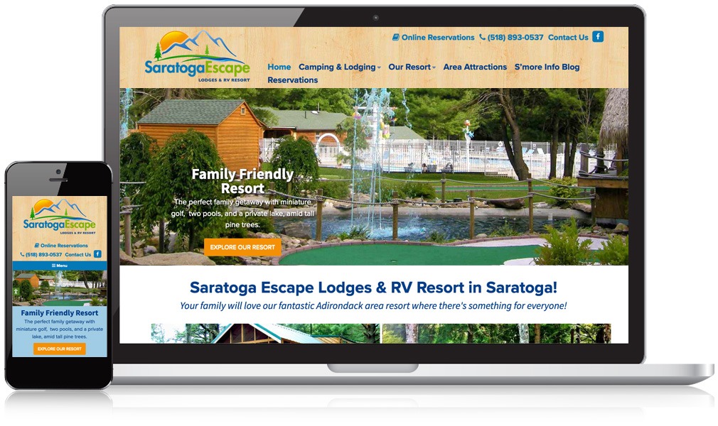 Laptop & Mobile Screens Of Saratoga Escape