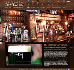 Saratoga City Tavern Website Design