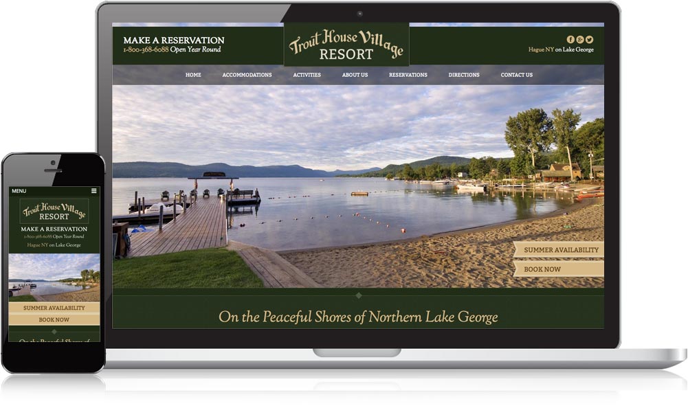 Trout House Resort Responsive Website Design