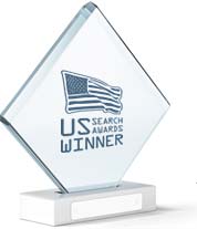 US Search Awards trophy
