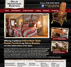 Bald Mountain Rustics Website Design