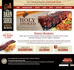 The Barnsider Smokehouse BBQ Website Design