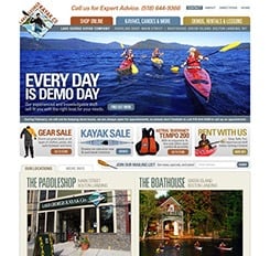 Lake George Kayak Website Design