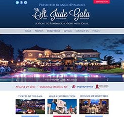 St Jude Gala Website Design
