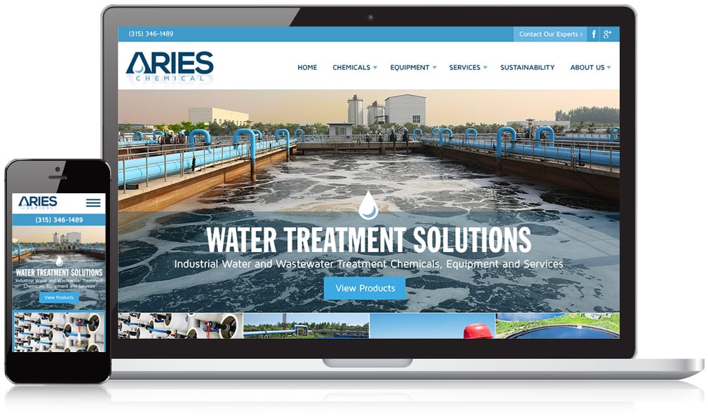 Aries Chemical Responsive Website Design