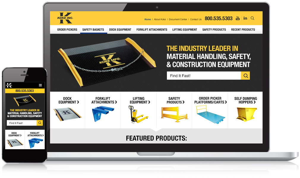 Koke Inc Responsive Website Design