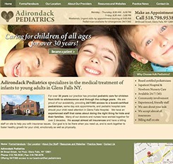 Adirondack Pediatrics Website Design
