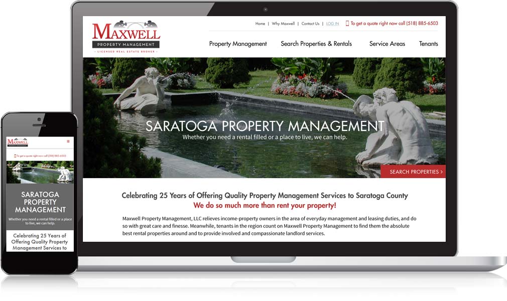 Maxwell Property Management Website Design
