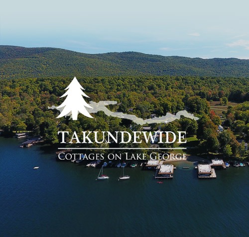Picture of Takundewide from the air - cottages on Lake George