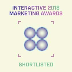 Interactive 2018 Marketing Awards - Shortlisted Award Badge