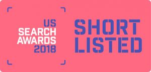 US Search Awards 2018 Shortlist Badge
