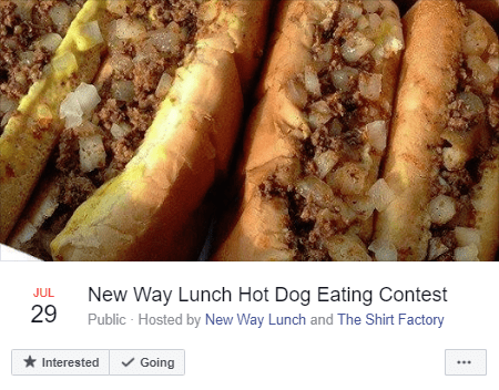 New Way Lunch Facebook Event example
