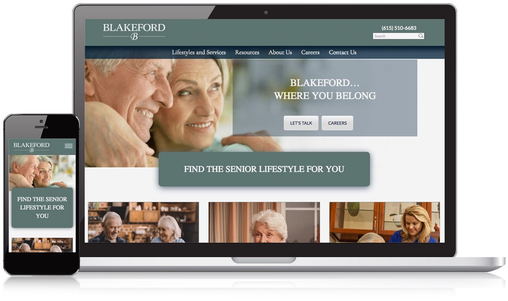 Responsive Image of Blakeford's Website