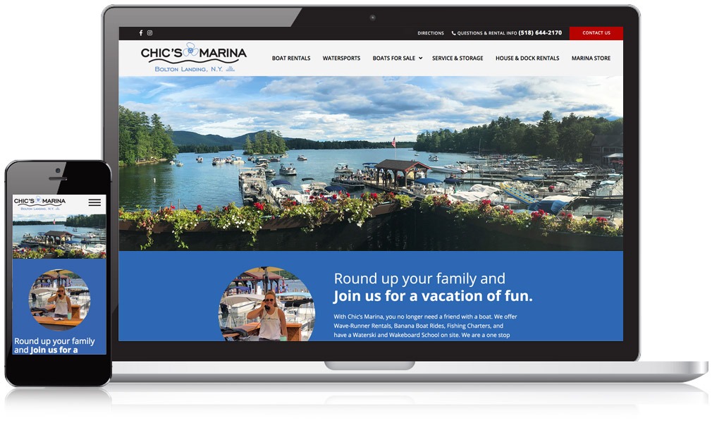 Chic's Marina Responsive Website Design