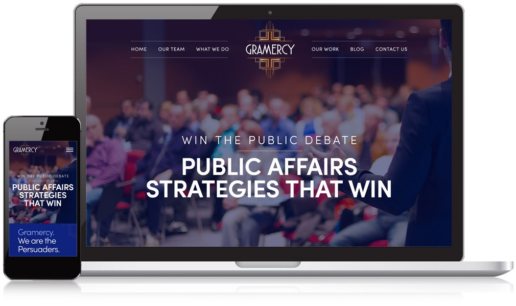 Responsive Website Image of Gramercy's Website