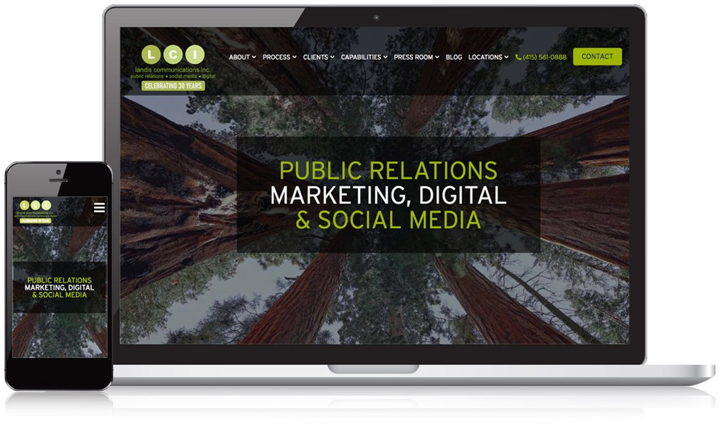 Landis Communications' Responsive Website Design image