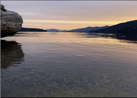 Lake George sunrise image