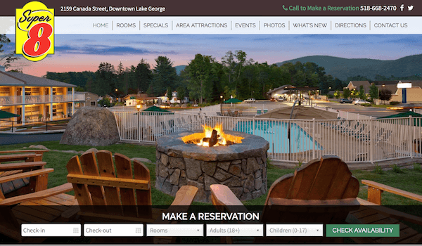 Super 8 Lake George Website