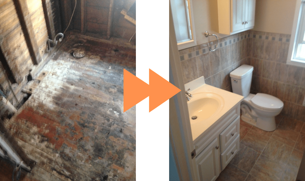 Before & After of Bathroom Renovation