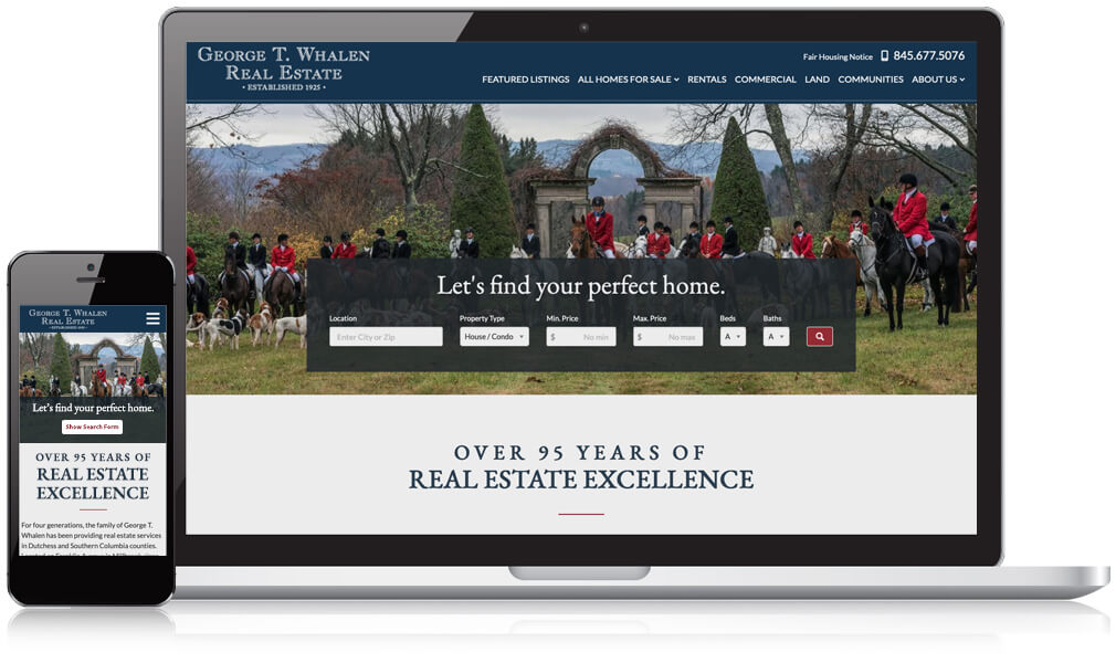 George T Whalen Real Estate website