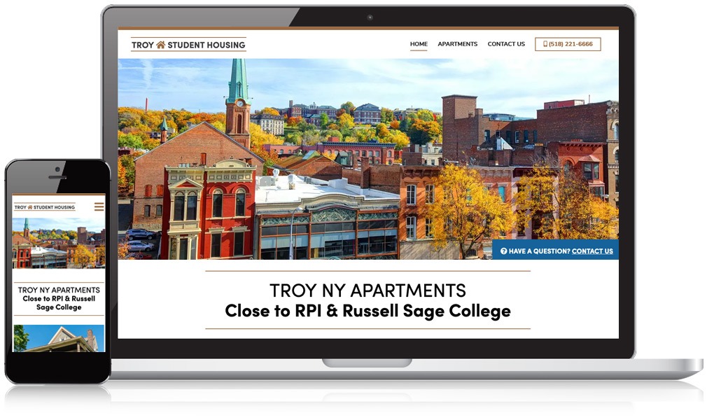 Laptop & Mobile Screens Of Troy Student Housing