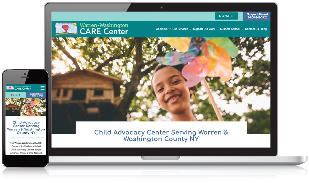 Laptop & Mobile Screens Of Warren Washington CARE Center