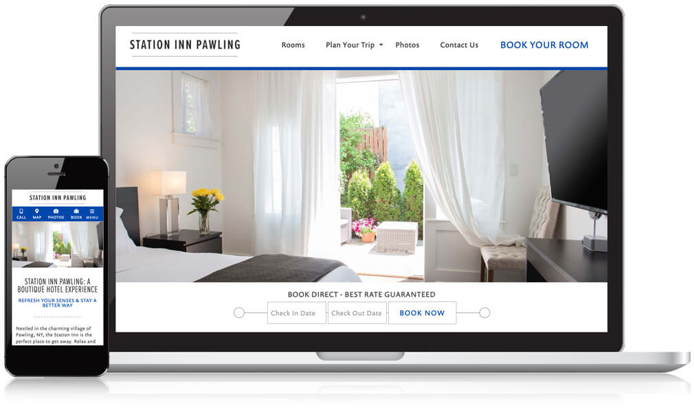 Station Inn Pawling desktop and mobile screen