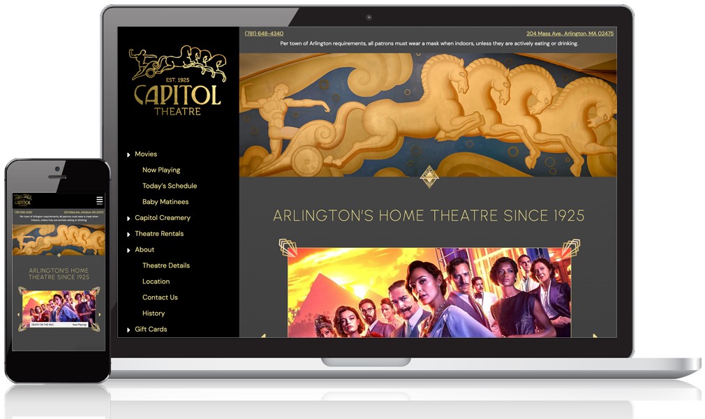 Capitol Theatre website screenshot