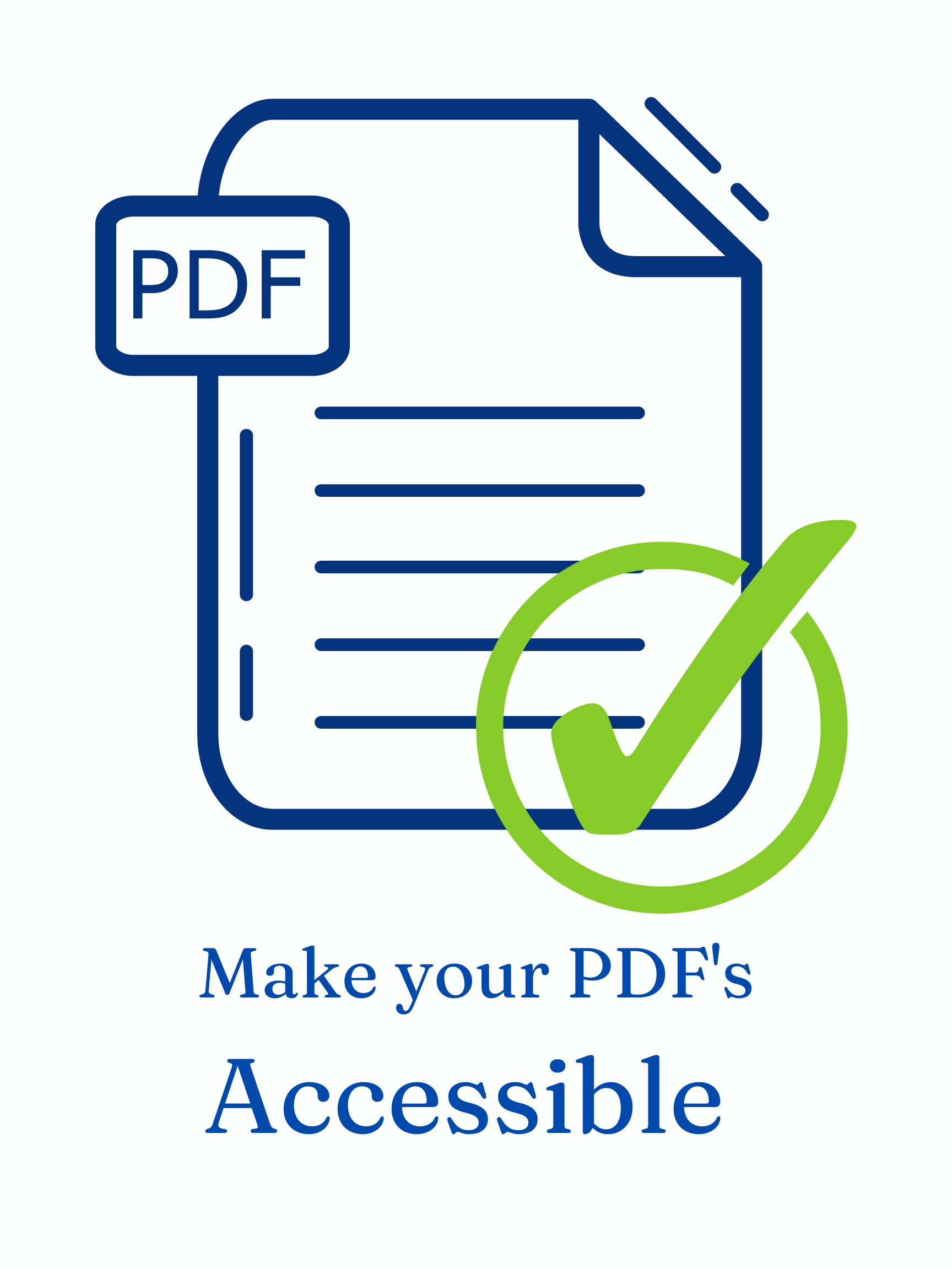 PDF accessibility icon