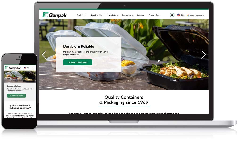 Genpak Responsive Website Design